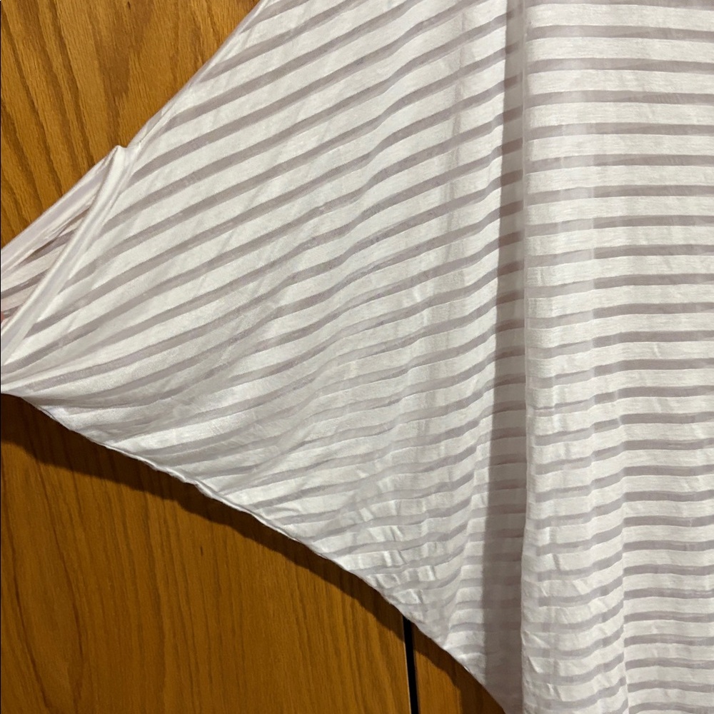 Lane Bryant sheer striped dolman sleeve top - Picture 2 of 8